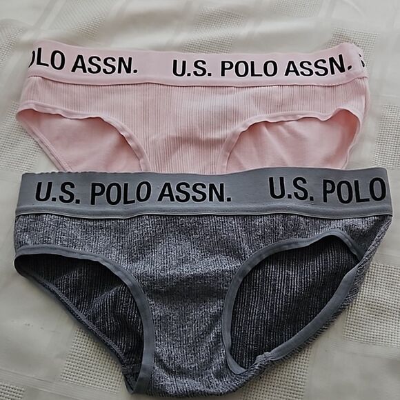U.S Polo Assn.2 Pack Brief Underwear Small Gray/ Pink - Picture 16 of 16